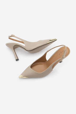 Kadın Stiletto Topuklu Ayakkabı Süvat - Bej