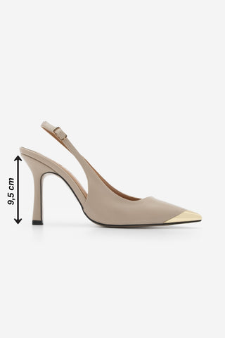 Kadın Stiletto Topuklu Ayakkabı Süvat - Bej