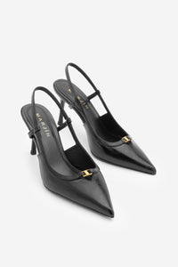 Kadın Stiletto Sivri Burun Klasik Topuklu Ayakkabı Osenta - Siyah