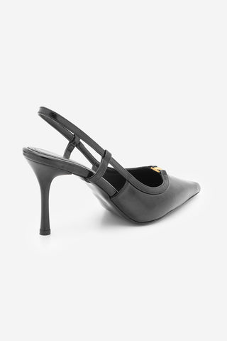 Kadın Stiletto Sivri Burun Klasik Topuklu Ayakkabı Osenta - Siyah