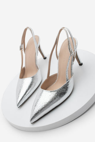 Kadın Stiletto Topuklu Ayakkabı Zemar - Gümüş