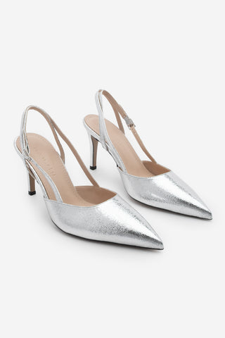 Kadın Stiletto Topuklu Ayakkabı Zemar - Gümüş