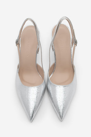 Kadın Stiletto Topuklu Ayakkabı Zemar - Gümüş