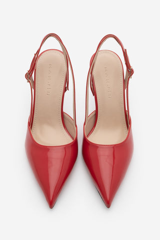 Kadın Stiletto Topuklu Ayakkabı Zemar - Kırmızı Rugan