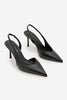 Kadın Stiletto Sivri Burun Topuklu Ayakkabı Esvin - Siyah