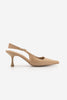 Kadın Stiletto Sivri Burun Klasik Topuklu Ayakkabı Riyona - Bej