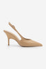 Kadın Stiletto Sivri Burun Klasik Topuklu Ayakkabı Fesro - Bej