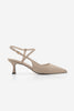 Kadın Stiletto Topuklu Ayakkabı Livam - Bej Süet