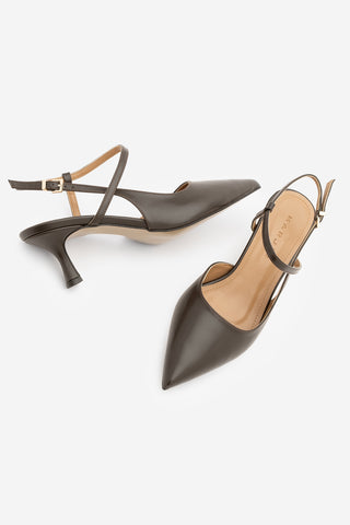 Kadın Stiletto Topuklu Ayakkabı Livam - Kahve
