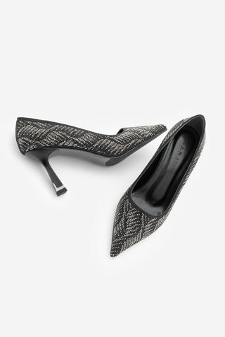 Kadın Stiletto Taşlı Topuklu Ayakkabı Arleta - Siyah