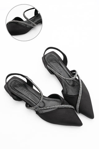 Kadın Taşlı Babet Sando - Siyah