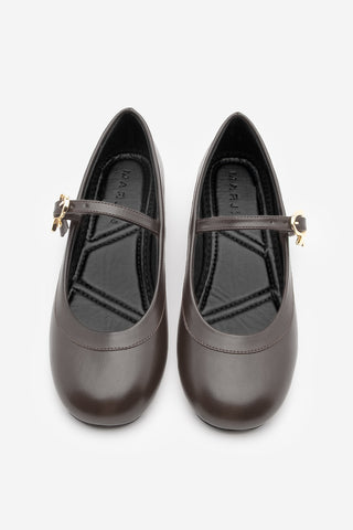 Kadın Tokalı Babet Meladi - Kahve