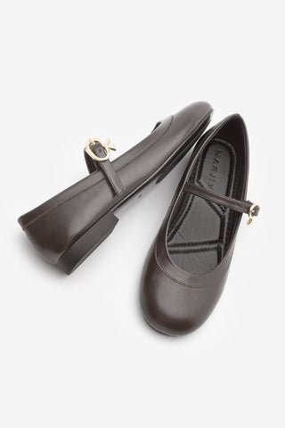 Kadın Tokalı Babet Meladi - Kahve