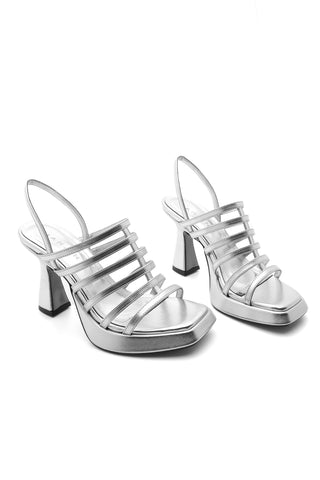 Kadın Platform Topuklu Ayakkabı Murles - Gümüş