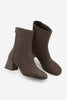 Kadın Topuklu Bot Nayis - Kahve Süet