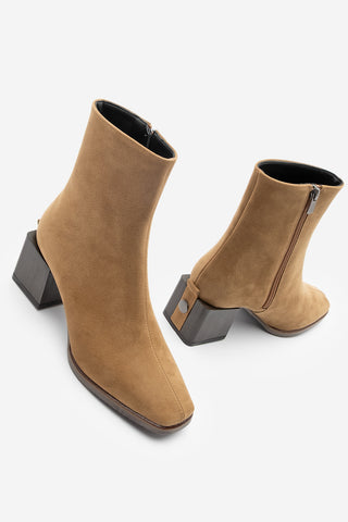 Kadın Topuklu Bot Bootie Noyes - Taba Süet