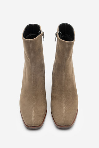 Kadın Topuklu Bot Bootie Noyes - Vizon Süet