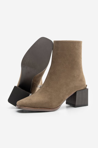 Kadın Topuklu Bot Bootie Noyes - Vizon Süet