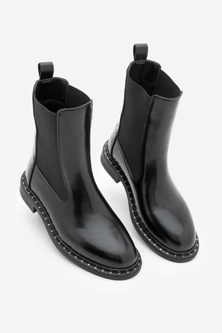 Kadın Troklu Günlük Bot Yuvin - Siyah