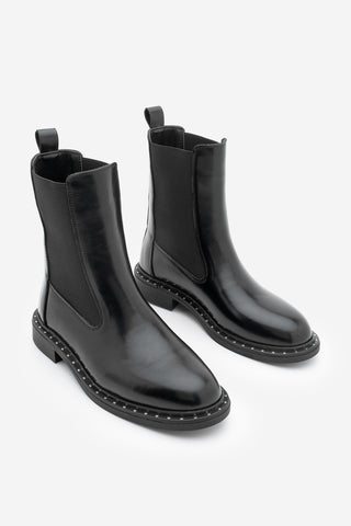 Kadın Troklu Günlük Bot Yuvin - Siyah