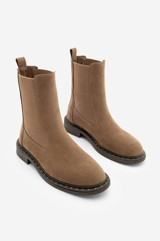 Kadın Troklu Günlük Bot Yuvin - Taba Süet