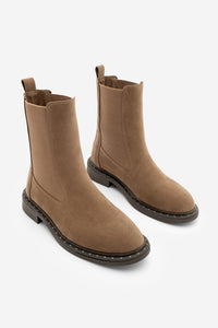 Kadın Troklu Günlük Bot Yuvin - Taba Süet