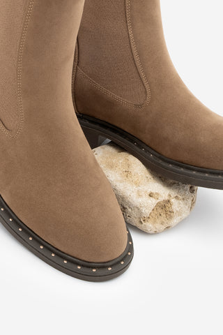 Kadın Troklu Günlük Bot Yuvin - Taba Süet