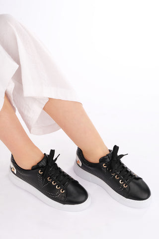 Kadın Sneaker Spor Ayakkabı Volares - Siyah