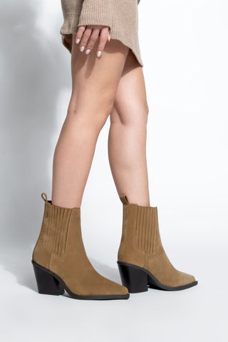 Kadın Western Bot Erbe - Taba Süet