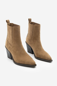 Kadın Western Bot Erbe - Taba Süet