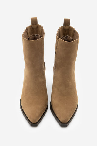 Kadın Western Bot Erbe - Taba Süet