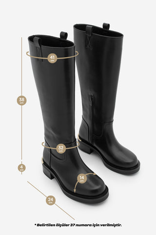 Kadın Günlük Çizme Gilaze - Siyah