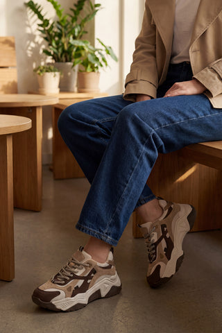 Kadın Sneaker Spor Ayakkabı Edisa - Kahve