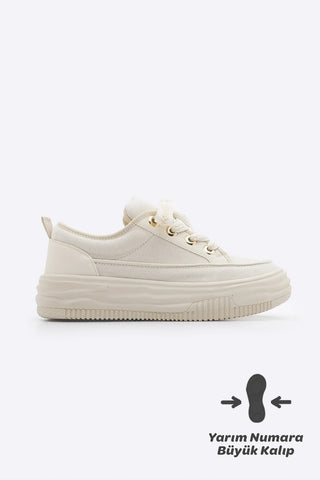 Kadın Sneaker  Spor Ayakkabı Hesna - Ekru