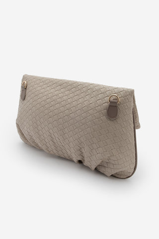 Kadın Zımbalı El Ve Omuz Çantası Panes - Vizon