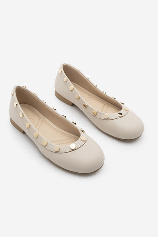 Kadın Zımbalı Günlük Babet Genes - Ekru