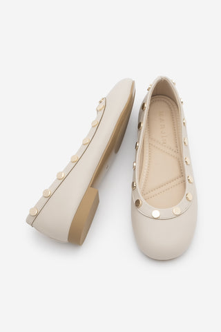 Kadın Zımbalı Günlük Babet Genes - Ekru