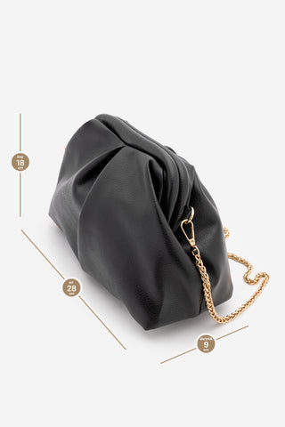 Kadın Clutch & Portföy El Ve Omuz Çanta Urnasi - Siyah