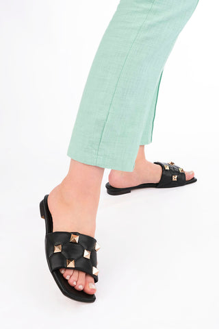 Kadın Troklu Terlik Zovid - Siyah