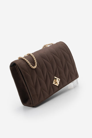 Kadın Omuz Çantası Delbin - Kahve Süet