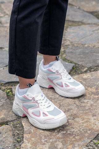 Kadın Sneaker Spor Ayakkabı Yuvez - Pembe